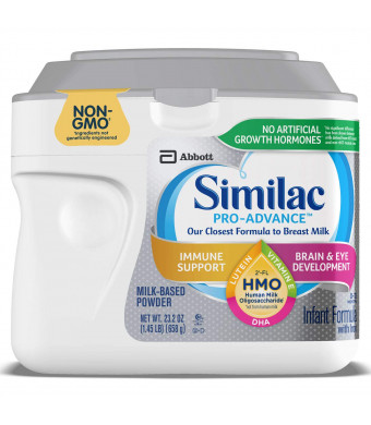 Similac Pro-Advance Non-GMO Infant Formula with Iron, with 2'-FL HMO, for Immune Support, Baby Formula, Powder, 23.2 oz