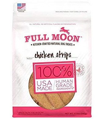 Full Moon All Natural Human Grade  Dog Treats, Chicken Strips