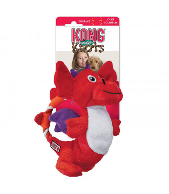 KONG - Dragon Knots - Internal Knotted Ropes and Minimal Stuffing for Less Mess - Medium/Large (Assorted Colors)