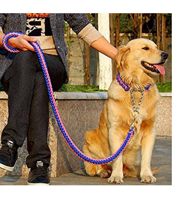 FinerMe Big Dog Leash/dog Chain/traction Rope Adjustable Loop Slip Pet Dog Leashes Rope Snap Training Lead Medium/large/x-large