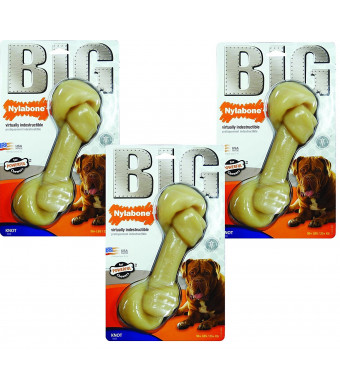 (3 Pack) Nylabone Monster Big Chew Knot Bone - Original Flavored