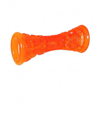 Caitec Corp (CAIAB) Hero Retriever Series SnackTime Soft Rubber Club, Hunter's Orange Dog Toy