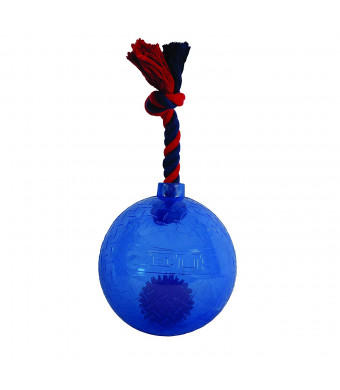 ZEUS LED Bomb Spike Ball, Large Dog Toy, Orange (Color May Vary)