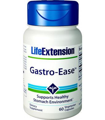 Life Extension Gastro-Ease 60 Vegetarian Capsules