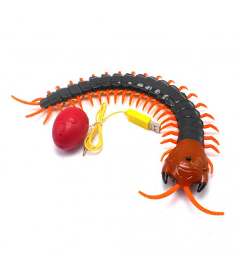 Tipmant High Simulation Large Size RC Centipede Scolopendra Remote Control Vehicle Car Animal Electric Toy Rechargeable Battery Included Kids Gift
