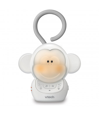 VTech BC8211 Myla the Monkey Baby Sleep Soother with a White Noise Sound Machine Featuring 5 Soft Ambient Sounds, 5 Calming Melodies and Soft-glow Night Light