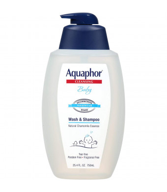 Aquaphor Baby Wash and Shampoo, 25.4 Fluid Ounce - Pediatrician Recommended Brand
