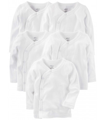 Simple Joys by Carter's Baby 5-Pack Side-Snap Long-Sleeve Shirt