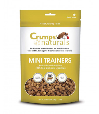 Crumps' Naturals Mini Trainers Freeze Dried Beef Liver (1 Pack), 50G/1.8 Oz