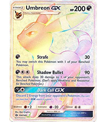 Umbreon-GX - 154/149 - Secret Rare - Pokemon Sun and Moon