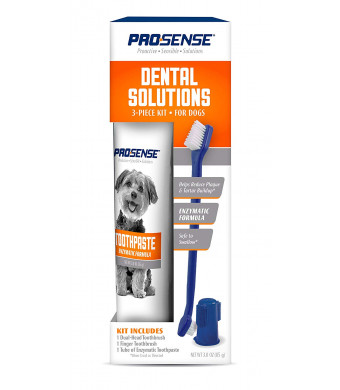 ProSense Dental Solutions for Dogs, Enzymatic Formula, 3-Piece Kit