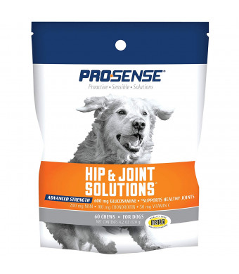 ProSense Hip and Joint Solutions 60 Count, for Dogs, Advanced Strength Glucosamine Chews