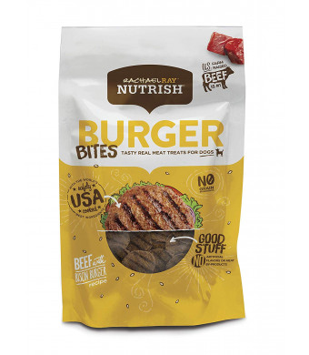 Rachael Ray Nutrish Burger Bites Dog Treats, Beef Burger With Bison Recipe, 12 Oz.