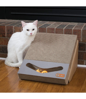 KandH Pet Products Scratch, Ramp and Track Cardboard Cat Scrather Toy 15 x 12 x 10