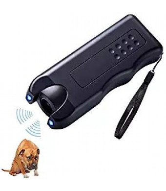Vicvol Electronic Dog Repeller,Pet Dog Trainer with LED Flashlight, Ultrasonic Deterrent Device