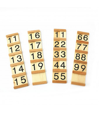 Montessori Teens and Tens Boards Family Version Kids Wooden Toy Early Development Math Material