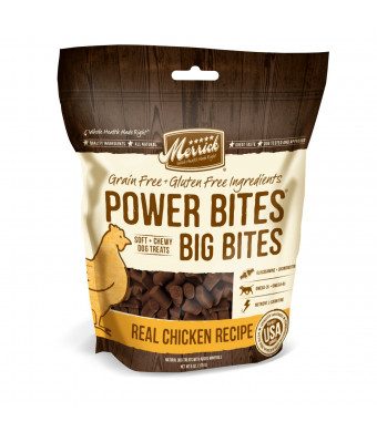 Merrick Power Bites - Big Bites Real Beef Recipe Dog Treat, 6oz