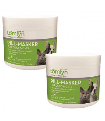 Tomlyn 2 Pack of Pill Masker, 4 Ounces each, Bacon Flavor Pill Wrap for Dogs and Cats