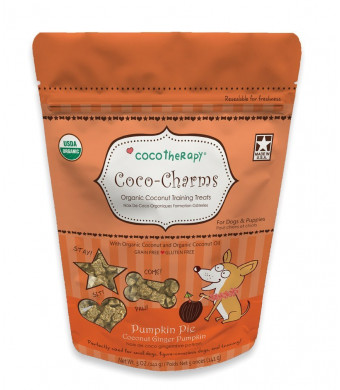 Cocotherapy Coco-Charms Training Treats  Pumpkin Pie, (1 Pouch), 5 Oz.