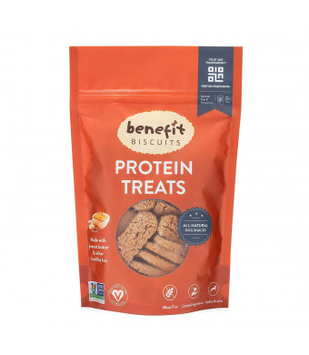 Benefit Biscuits | All Natural Dog Biscuits | Certified Vegan and Wheat Free Dog Treats Include Peanut Butter, Pumpkin, or Fresh Mint | Healthy Dog Snacks Made in USA