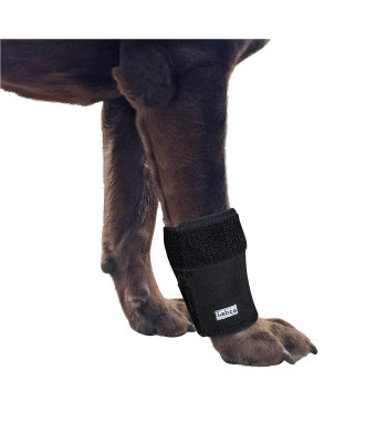 Labra Co. Dog Canine Front Leg Compression Brace Wrap Sleeve Protects Wounds Brace Heals and Prevents Injuries and Sprains Helps with Loss of Stability Caused by Arthritis