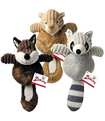 Zanies Country Crew Squirrel Toy (4 Pack)