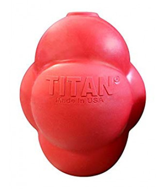 Titan Busy Bounce, Tough Durable Treat Dispensing Dog Toy Unpredictable Bounce | Made in USA