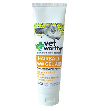 Vet Worthy Hairball Paw Gel Aid for Cats