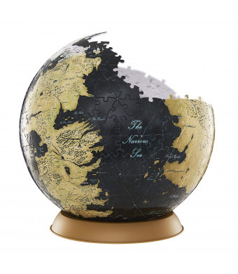 4D Cityscape Game of Thrones (GoT) 3D Westeros and Essos Globe Puzzle, 9-inch