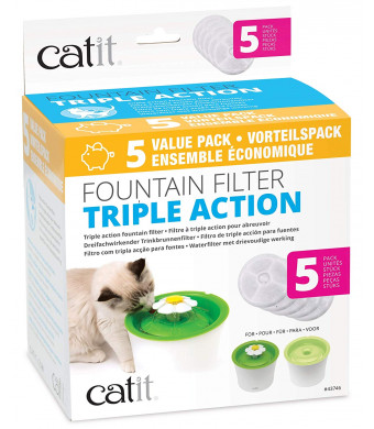 Catit Cat Fountain Replacement Filters - 43746 - Triple Action - One Size