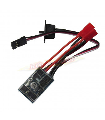 Powerday RC 10A ESC Brushed Speed Controller for 1/16 18 24 Car Boat Tank w/o Brake This ESC can work with 130/180/260/280/380 Brushed Motor(Without brake ESC 1pcs)