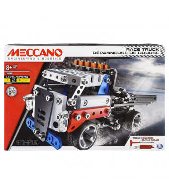Erector by Meccano, Race Truck Model Vehicle Building Kit, for Ages 8 and up, STEM Construction Education Toy