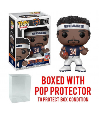 NFL Legends Walter Payton Bears Home Pop! Vinyl Figure and (Bundled with Pop BOX PROTECTOR CASE)