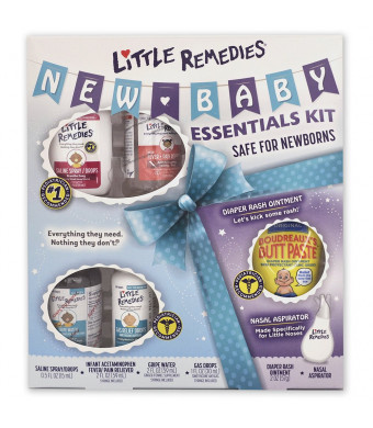 Little Remedies New Baby Essentials Kit | A Gift Set for New Moms | 6 Products Featuring Little Remedies and Boudreaux's Butt Paste Products