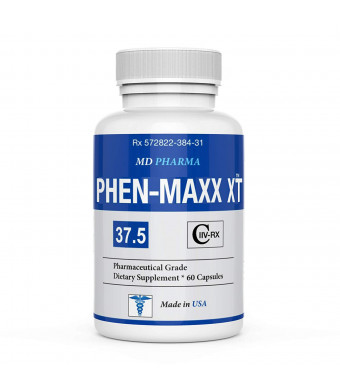PHEN-MAXX XR 37.5  (Pharmaceutical Grade  OTC - Over The Counter - Weight Loss Diet Pills) - Advanced Appetite Suppressant - Increase Energy - Clinically Proven Ingredients