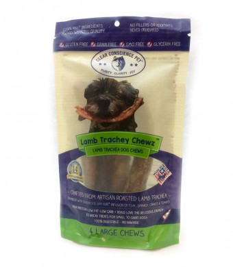 Clear Conscience Pet Lamb Trachey Chewz 4-Pack, 2.8 Oz