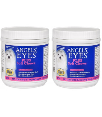 (2 Pack) Angels' Eyes AENSC120PLBF 120 Counts Angels' Eyes Plus Soft Chews for Dogs
