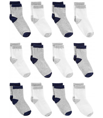 Simple Joys by Carter's Baby and Toddler Boys' 12-Pack Sock Crew