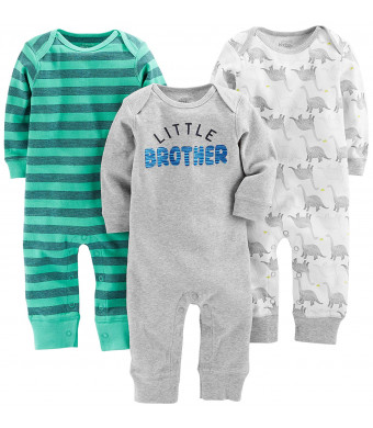 Simple Joys by Carter's Baby Boys' 3-Pack Jumpsuits