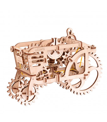 Ugears Tractor, 3D Wooden Puzzles, Adult Craft, DIY Brain Teaser Games, Engineering Toys, board Games, Self-Assembly Mechanical Model