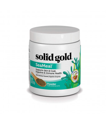 Solid Gold SeaMeal Kelp-Based Supplement for Skin and Coat, Digestive and Immune Health in Dogs and Cats; Natural, Holistic Grain-Free Supplement