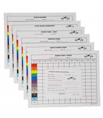 Two Arrows Puppy Whelping Charts for Record Keeping, Great for Breeders,  Works Great for Recording and Tracking Data for Litters