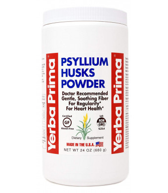 Yerba Prima Psyllium Husk Powder - 24 Ounce - Fine Ground, Unflavored Fiber Supplement