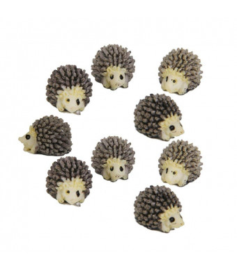 WINOMO 10pcs Miniature Hedgehog Landscape Garden Decoration Ornaments