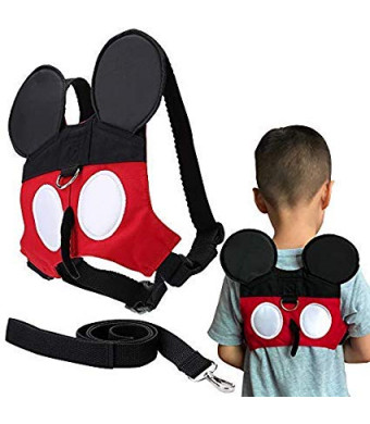 flashbluer Anti-Lost Harness with Safety Leash Cute Design Toddlers Leash for 1-3 Years Old Boys and Girls