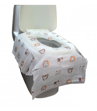 Disposable Toilet Seat Covers - Extra Large Size Perfect for Toddlers Potty Training and Great for Travel Both Kids and Adults (20)