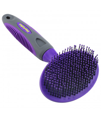 Hertzko Soft Pet Brush for Dogs and Cats with Long or Short Hair  Great for Detangling and Removing Loose Undercoat or Shed Fur  Ideal for Everyday Brushing and for Sensitive Skin