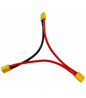 2Packs XT60 Serial Series 14AWG Soft Silicone Wire Switch Cable Connector RC Lipo Battery