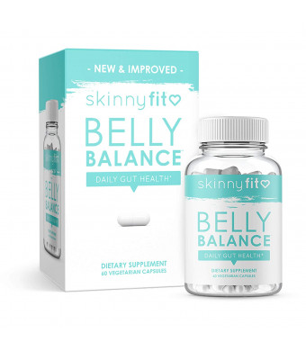 SkinnyFit Belly Balance Probiotic Supplement for Digestive and Gut Health Targeted Release for Women and Men (60 Vegetarian Capsules)