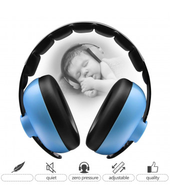 BBTKCARE Baby Ear Protection Noise Cancelling HeadPhones for Babies for 3 Months to 2 Years (Blue)